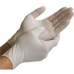 Gants latex 100 und.