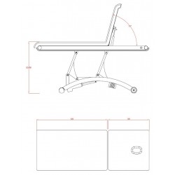 Electric beauty bed Cervic (1 motor)