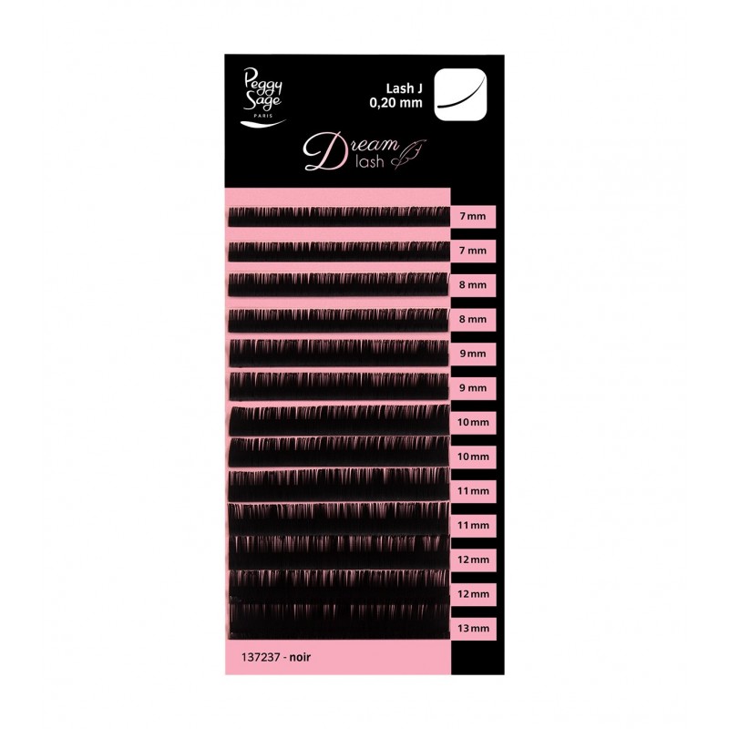 Eyelash extensions - Natural curl J - 0,20mm